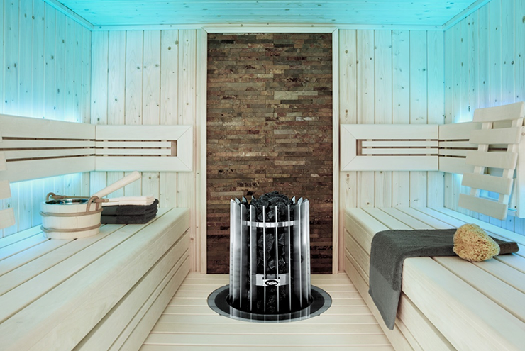 サウナ室の主役となる
彫刻的デザイン